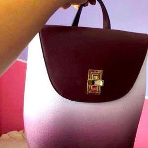 Burgundy bag